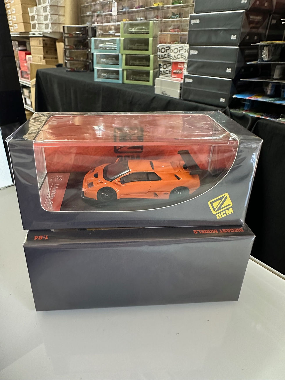 Thumbnail: LAMBORGHINI DIABLO GT ORANGE BLACK WHEELS 1/64 DIECAST CAR BY DCM MODELS