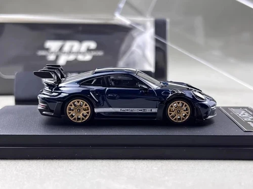PORSCHE 911 992 GT3 RS METALLIC GENTIAN BLUE 1/64 DIECAST CAR