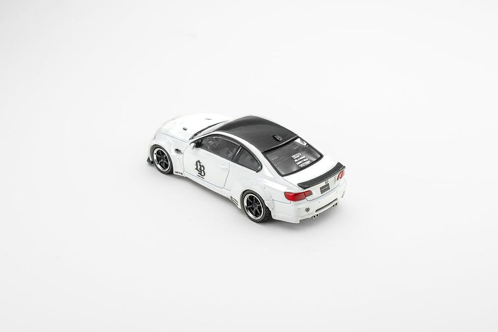 Thumbnail: BMW M3 E92 LB MODIFIED LBWK PEARL WHITE 1/64 DIECAST CAR BY FINE MODEL