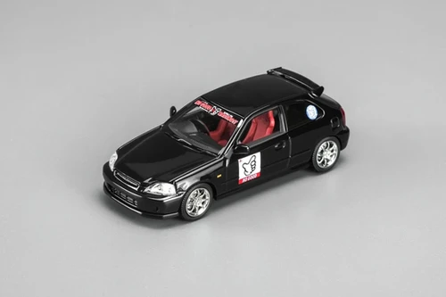 HONDA CIVIC TYPE-R EK9 NO GOOD RACING HOOD COMES OFF 1/64 CAR BY