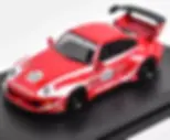 PORSCHE RWB 993 RED #23 1/64 SCALE DIECAST CAR MODEL BY XF MODELS
