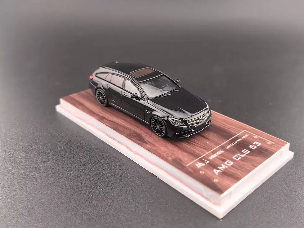 Thumbnail: MERCEDES BENZ CLS 63 CLS63 STATION WAGON BLACK 1/64 DIECAST CAR BY MJ MODELS