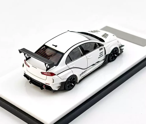 MITSUBISHI LANCER EVO X VARIS WHITE 1/64 SCALE RESIN CAR MODEL BY