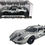 Thumbnail: 1966 FORD GT-40 MKII #F85 SILVER METALLIC 1/18 DIECAST CAR BY ACME SC18001