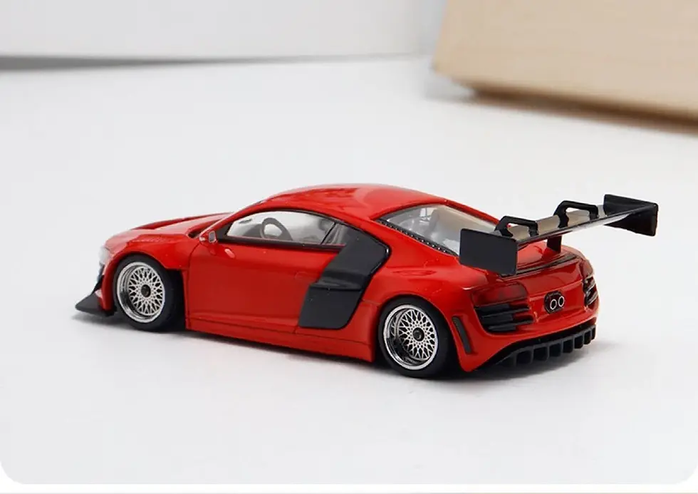 Thumbnail: AUDI R8 LMS ULTRA RED 1/64 DIECAST CAR MODEL BY LMF MODELS