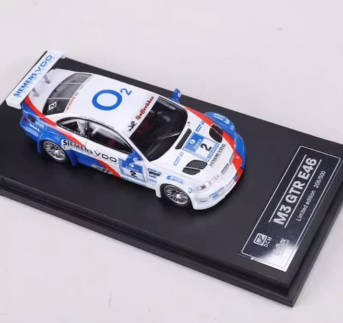 BMW M3 GTR E46 SIEMENS RACING LIVERY 1/64 DIECAST CAR BY DCM MODEL