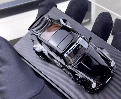 PORSCHE 930 RWB DRAGON LIVERY BLACK 1/64 DIECAST CAR BY MY MODEL