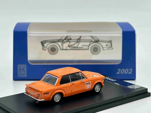 BMW 2002 TURBO ORANGE JAGERMEISTER 1/64 DIECAST CAR MODEL BY YS