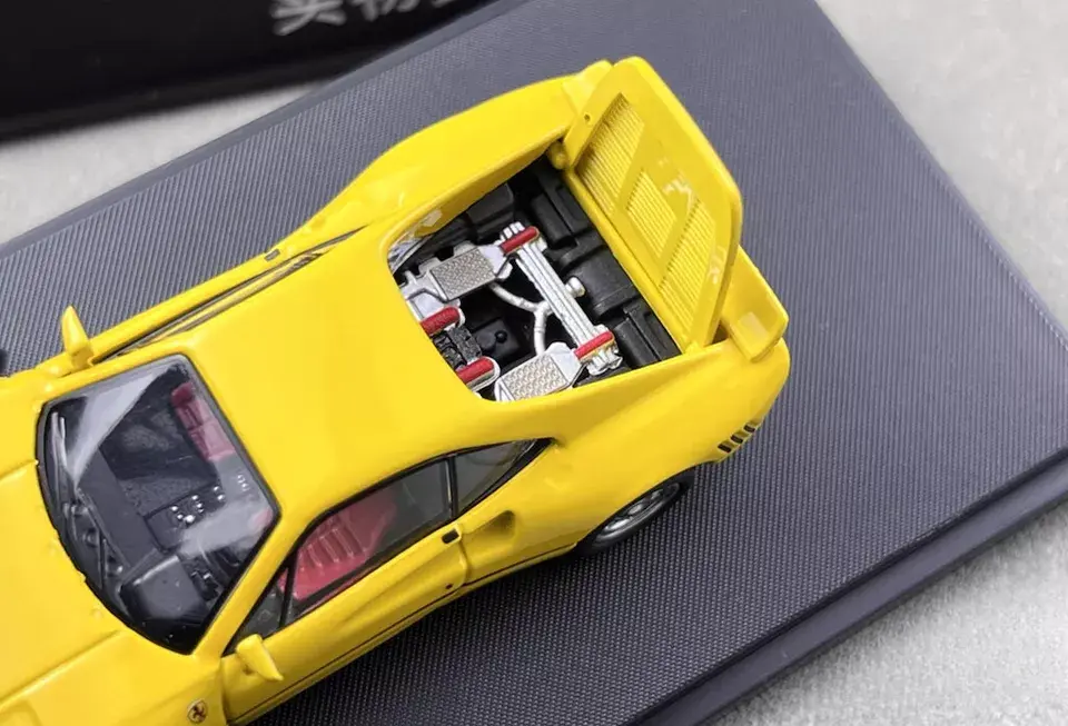 Thumbnail: FERRARI 288 GTO YELLOW HOOD OPENS 1/64 DIECAST CAR BY HONE MODEL