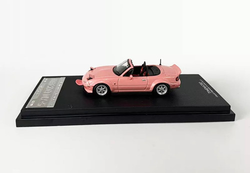 MAZDA MIATA MX5 PINK WITH TONGUE 1/64 DIECAST CAR MODEL BY TIME