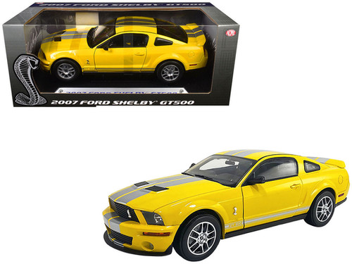 Ford Yellow Mustang 限定版 1/50 2007 FORD SHELBY MUSTANG GT500 YELLOW 1/18 DIECAST CAR BY ACME