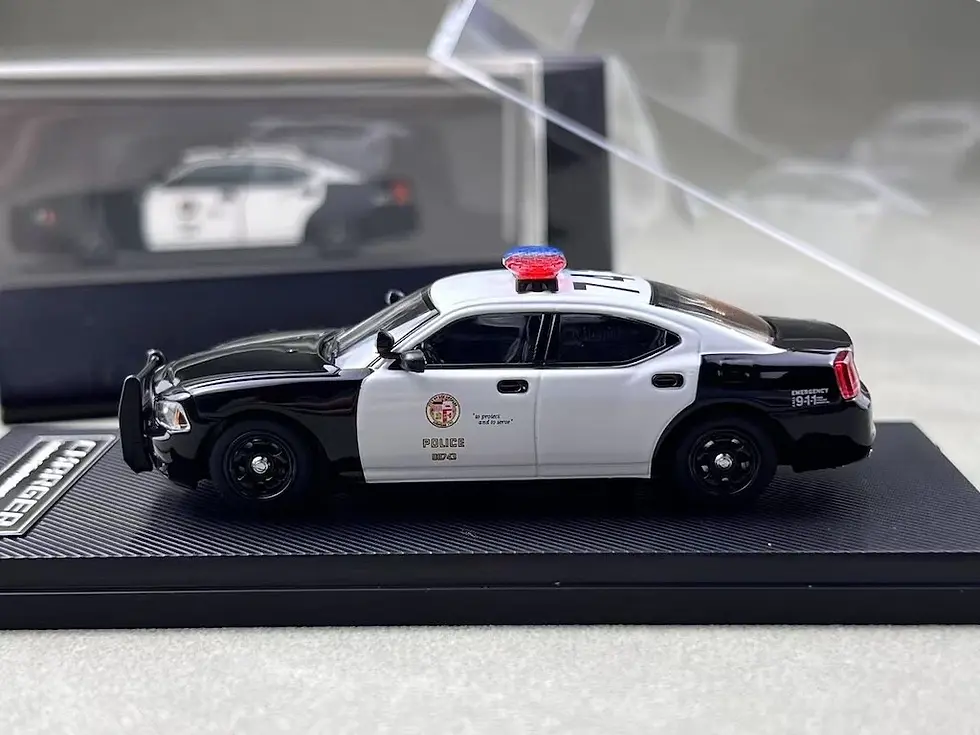 Thumbnail: 2006 DODGE CHARGER LOS ANGELES POLICE DEPARTMENT LAPD 1/64 DIECAST CAR BY ROLLIN