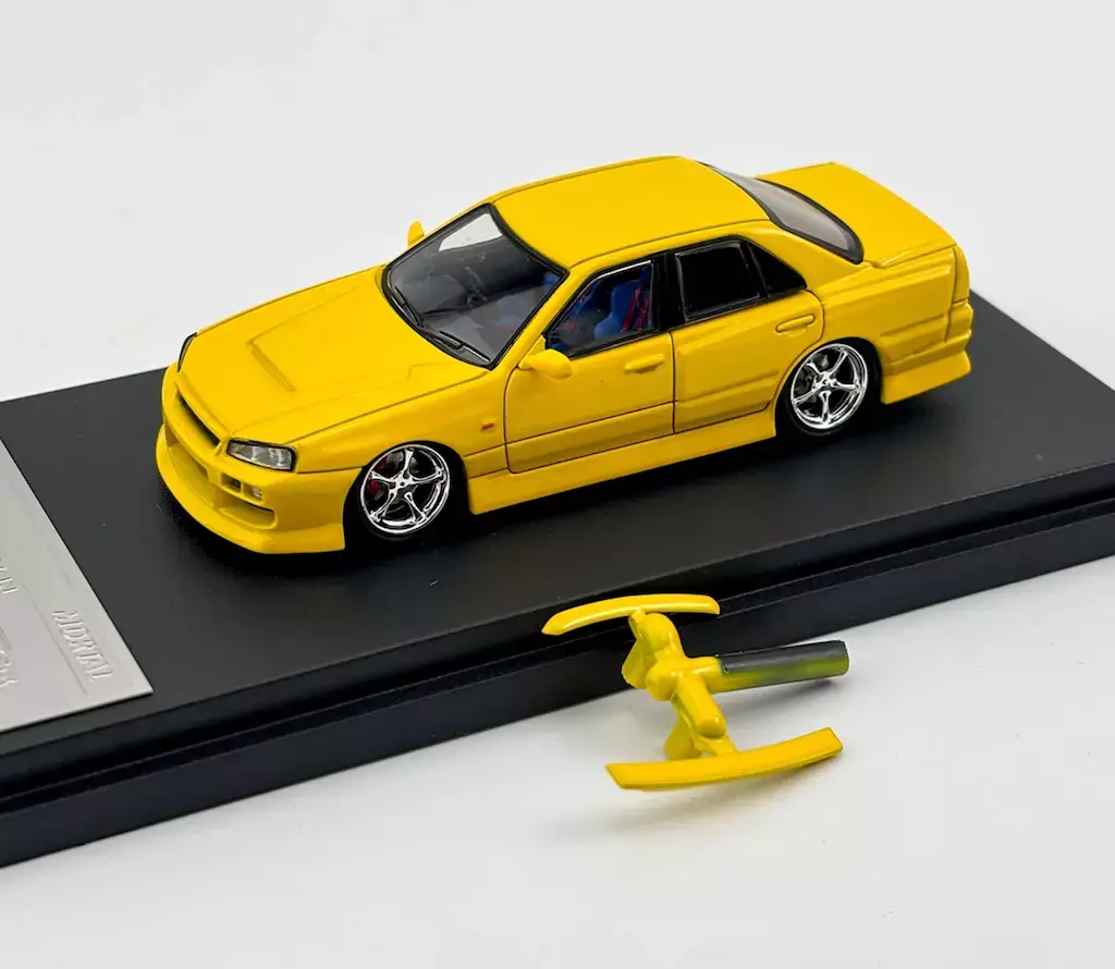 NISSAN SKYLINE GT-R ER34 URAS 1/64 SCALE DIECAST CAR MODEL BY MORTAL MODELS