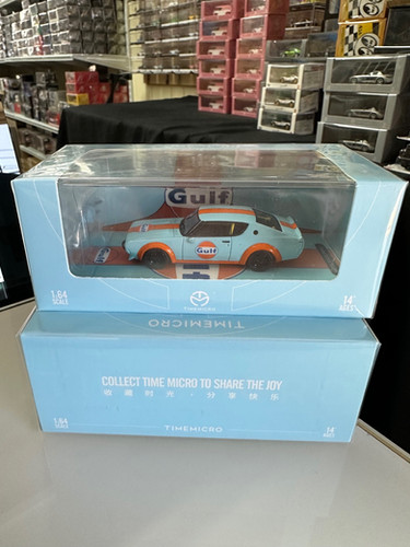 1/64 timemicro H300 kpgc110 フィギュア　HKSセット NISSAN SKYLINE KPGC110 GULF WITH FIGURE 1/64 DIECAST CAR