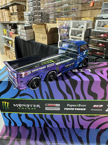 VOLKSWAGEN T1 TRAILER TRUCK BUS VW MONSTER HOONIGAN 1/64 DIECAST