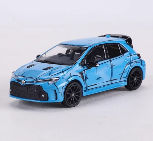 TOYOTA GR COROLLA 2022 BLUE COMIC VERSION 1/64 DIECAST CAR MODEL