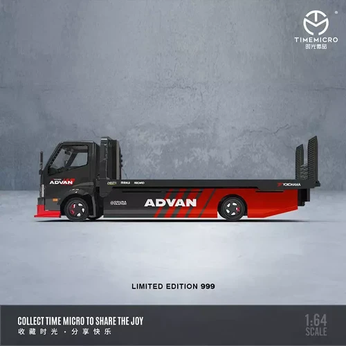 H300 FLATBED TRAILER TRANSPORT TOW TRUCK ADVAN LIVERY 1/64