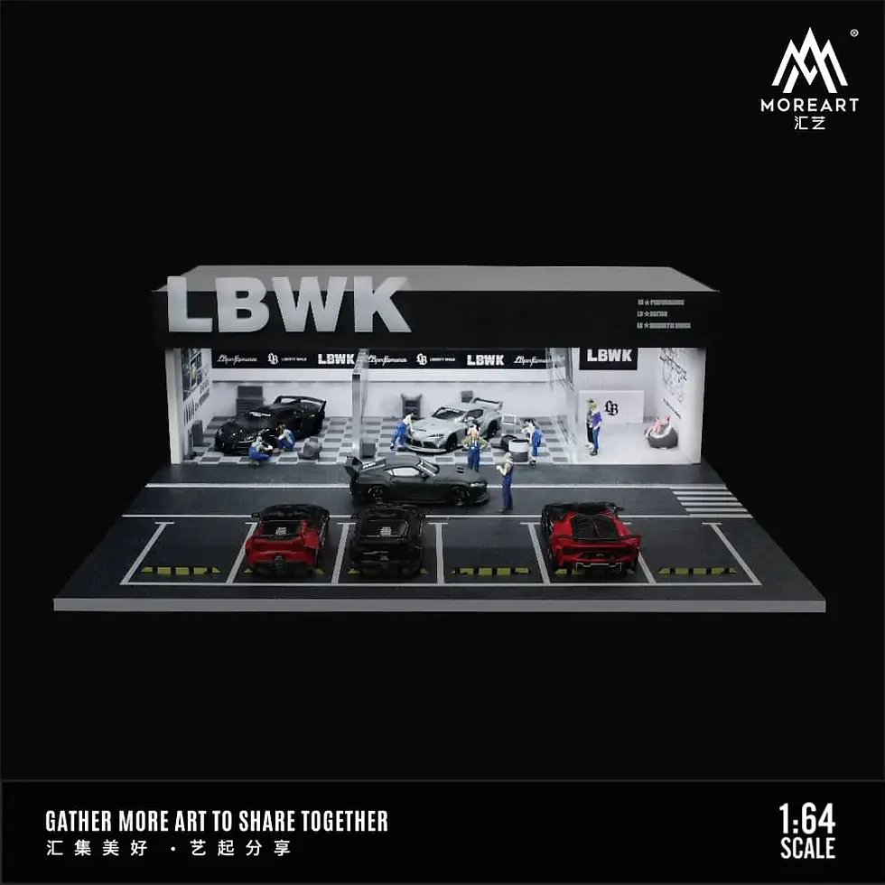 Thumbnail: LBWK MODIFICATION SHOP DIORAMA LIGHTS FOR 1/64 DIECAST CAR BY MOREART MO936101