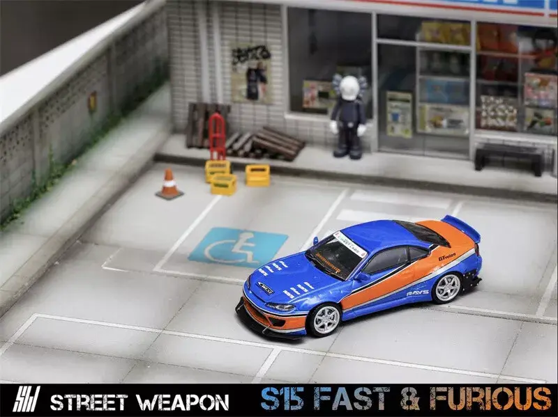 Thumbnail: NISSAN SILVIA S15 ROCKET BUNNY FAST & FURIOUS MONA LISA 1/64 BY STREET WARRIOR