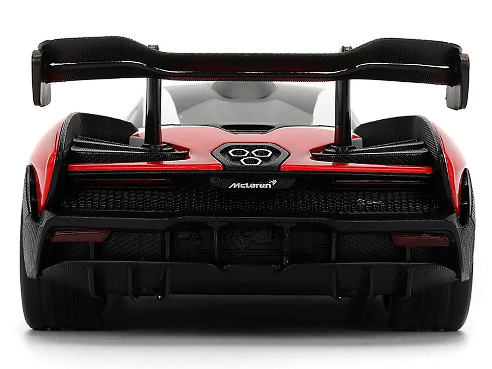 Thumbnail: MCLAREN SENNA RED & WHITE CARBON 1/24 DIECAST CAR MODEL JADA TOYS 36370