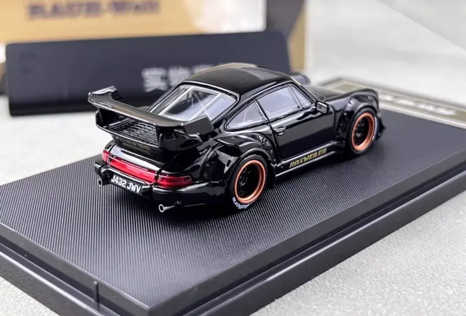 Thumbnail: PORSCHE RWB 964 GLOSS BLACK ROKWEILER 1/64 SCALE DIECAST CAR BY STAR MODEL