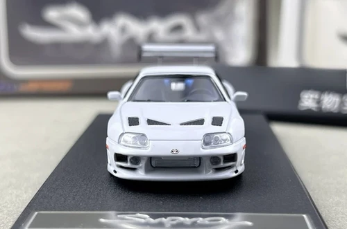 TOYOTA SUPRA A80 BOMEX TARGA CONVERTIBLE WHITE 1/64 DIECAST CAR BY