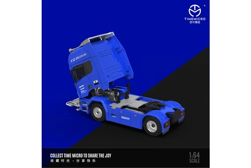 SCANIA CONTAINER SEMI TRUCK SPOON LIVERY 1/64 DIECAST MODEL BY