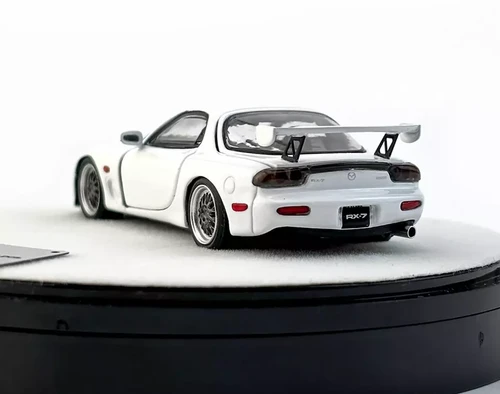 MAZDA RX-7 FD3S FULLY OPENING WHITE LUXURY VERSION 1/64 DIECAST