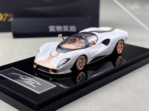 P72 DE TOMASO WHITE 1/64 SCALE DIECAST CAR MODEL BY MIRAGE | JVK Toys