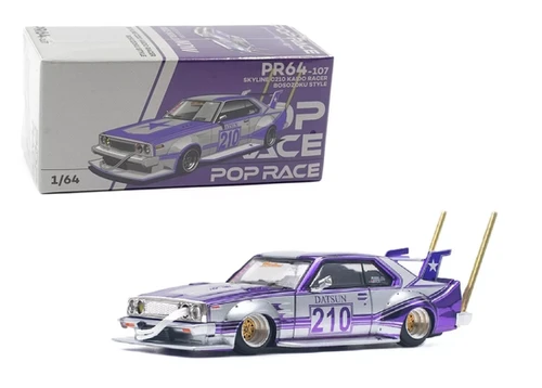 King &amp; Prince - ⭐︎R⭐︎  NISSAN SKYLINE C210 KAIDO RACER BOSOZOKU STYLE PURPLE 1/64