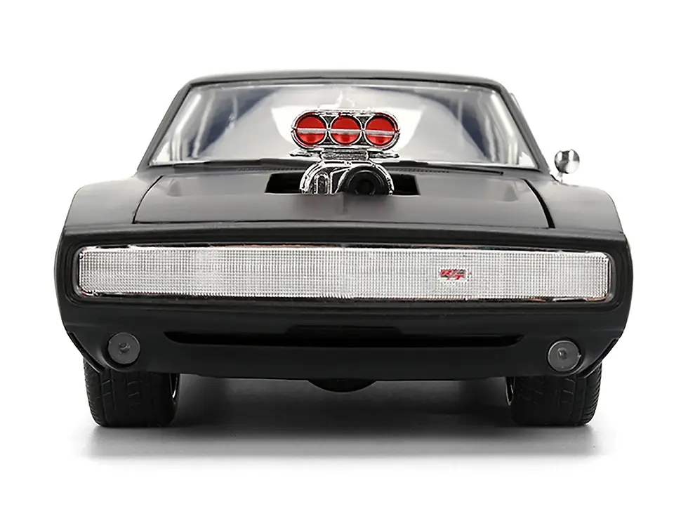 Thumbnail: 1970 DODGE CHARGER R/T MATT BLACK FAST & FURIOUS 1/24 DIECAST BY JADA TOYS 35729