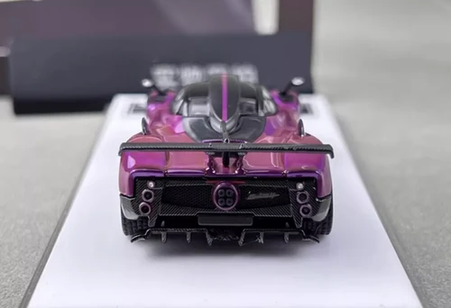 PAGANI ZONDA 760 LH PURPLE REMOVABLE HOOD 1/64 SCALE DIECAST CAR