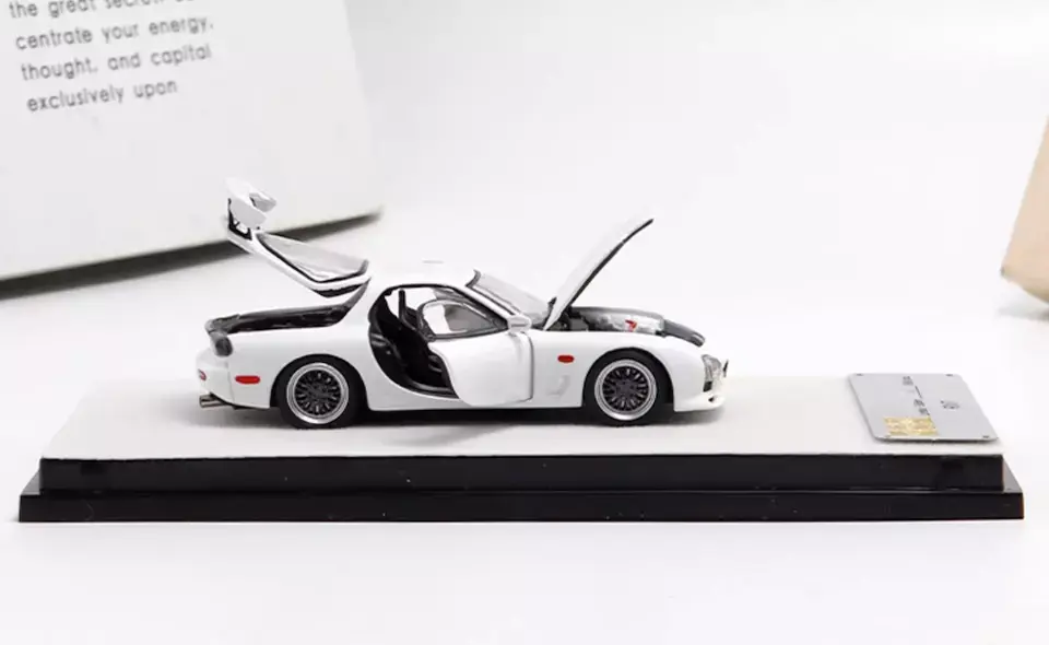 MAZDA RX-7 FD3S FULLY OPENING WHITE ORDINARY ACRYLIC 1/64