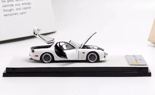 MAZDA RX-7 FD3S FULLY OPENING WHITE ORDINARY ACRYLIC 1/64 DIECAST