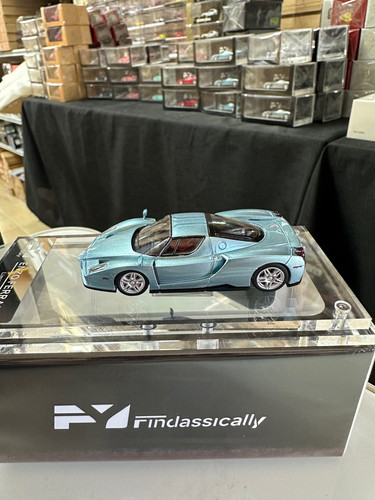 FERRARI ENZO ICE BLUE 1/64 DIECAST CAR BY FINDCLASSICALLY FY 300