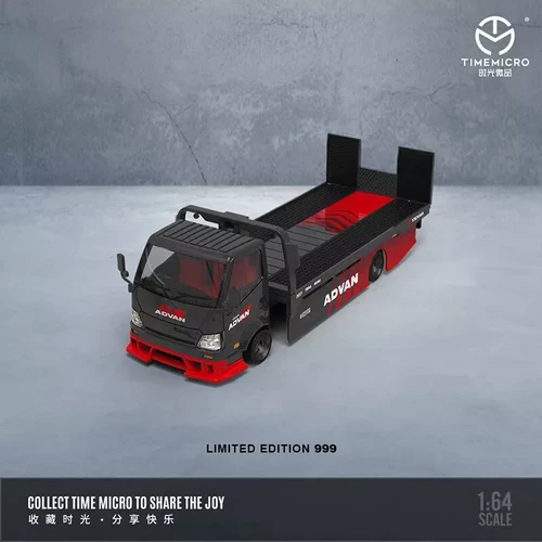 【2024最新】SNSで話題・人気の商品のおすすめアイテム H300 FLATBED 1/64 LIVERY ADVAN TRUCK TOW TRANSPORT TRAILER ミニカー