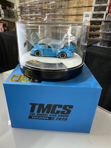 PORSCHE RWB 993 BLUE TMCS MALAYSIA ZWEITE FULL OPENING 1/64