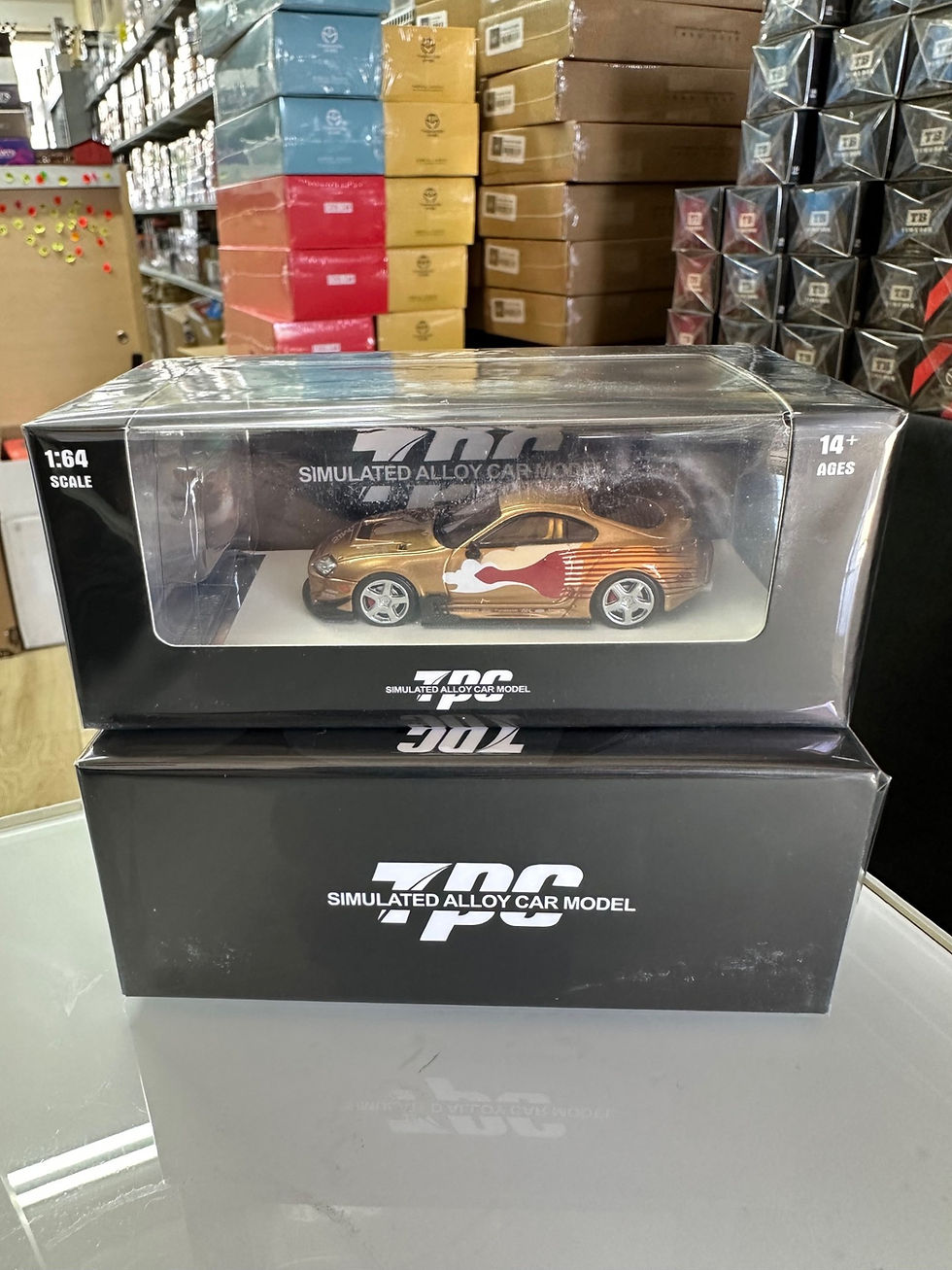 Thumbnail: TOYOTA SUPRA A80Z FAST & FURIOUS WITH DOM FIGURE 1/64 DIECAST CAR BY TPC