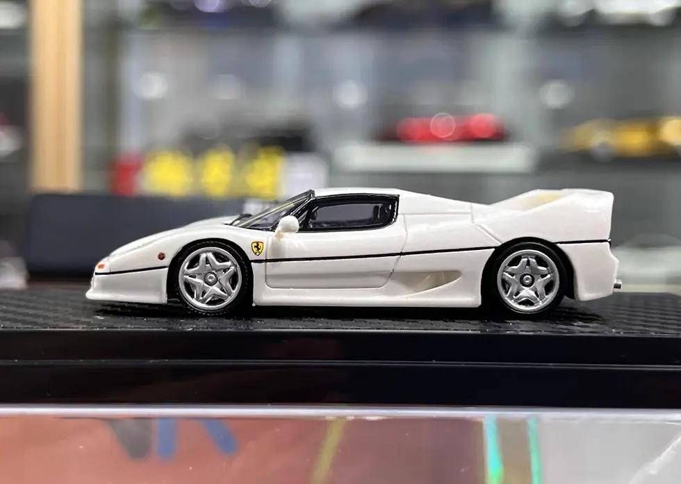 Thumbnail: FERRARI F50 PEARL WHITE 1/64 RESIN CAR MODEL BY NICE AUTO 199 MADE