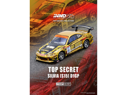 NISSAN SILVIA S15 TOP SECRET WINNER D1 GP 2004 1/64 INNO INNO64