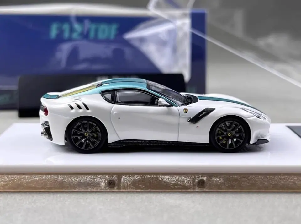 Thumbnail: FERRARI F12 TDF TAILOR MADE VERDE SCURO HOOD OPENS 1/64 CAR BY STANCE HUNTERS