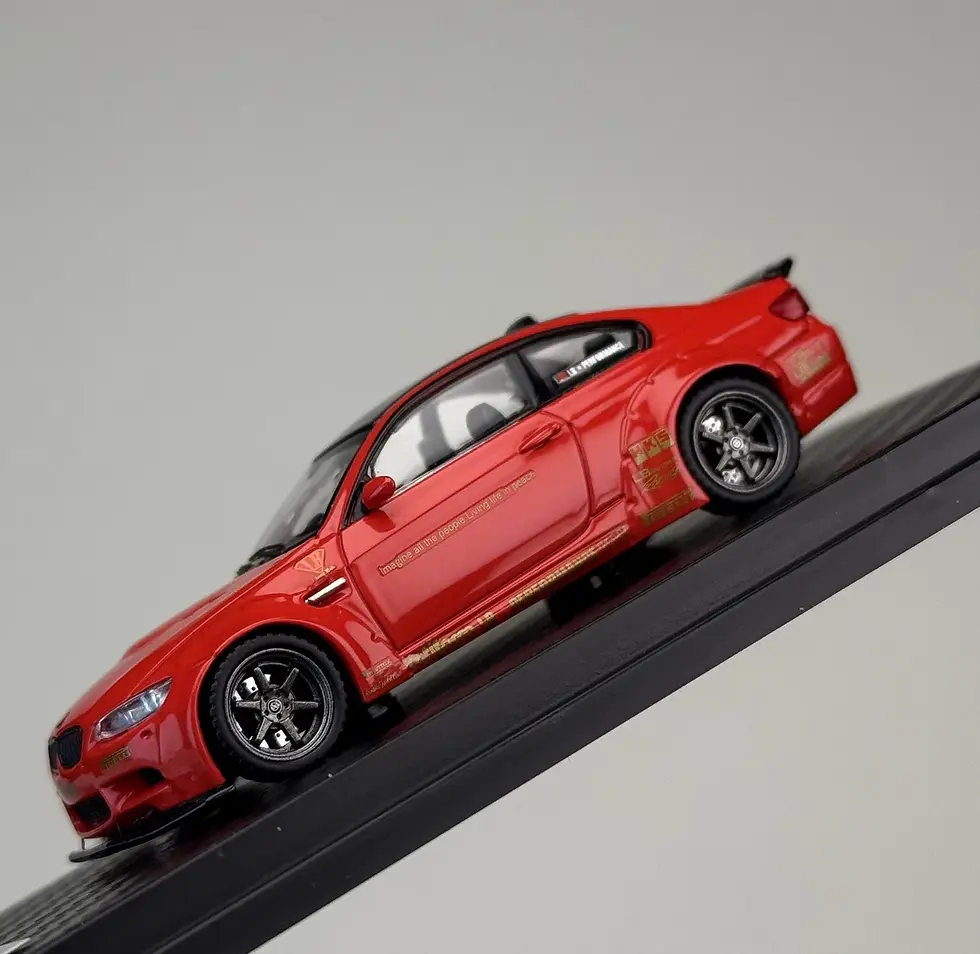 Thumbnail: BMW M3 E92 LB MODIFIED LBWK STANDARD RED 1/64 DIECAST CAR BY FINE MODEL