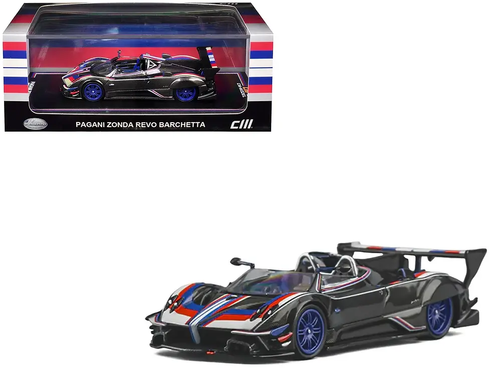 Thumbnail: PAGANI ZONDA REVO BARCHETTA CARBON 1/64 DIECAST CAR BY CM MODEL