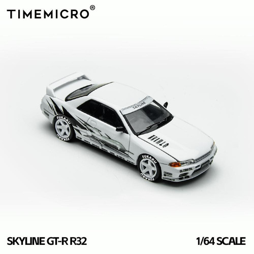 NISSAN SKYLINE GT-R R32 LOS SANTOS HOOD OPENS 1/64 DIECAST CAR BY
