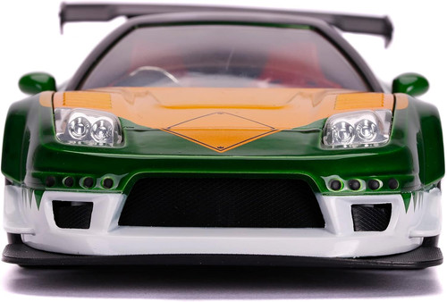 2002 HONDA NSX TYPE R POWER RANGERS GREEN FIGURE 1/24 CAR BY JADA