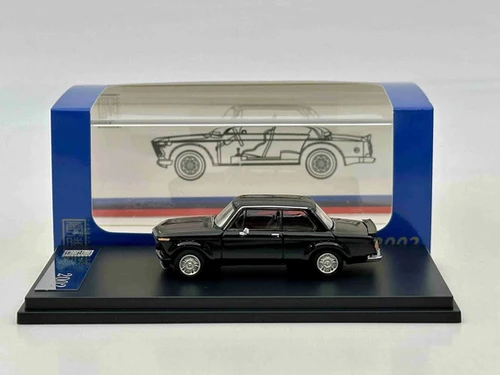 BMW 2002 TURBO BLACK 1/64 DIECAST CAR MODEL BY YS MODELS | JVK Toys