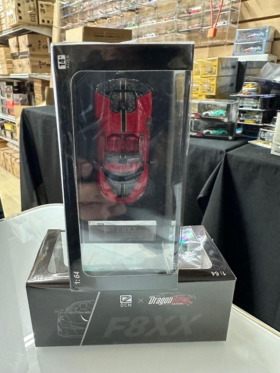 Thumbnail: FERRARI F8XX SPIDER MANSORY RED 1/64 DIECAST CAR BY DRAGON D.BO & DCM