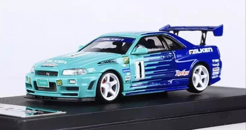 LBWK Nissan Skyline GT-R R34ミニカー 1/18 1/18 Inno Nissan Skyline GT-R GTR R34 LBWK ER34 Super