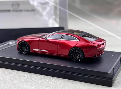 MAZDA RX-VISION COUPE 4 DOOR SOUL RED 1/64 DIECAST CAR BY