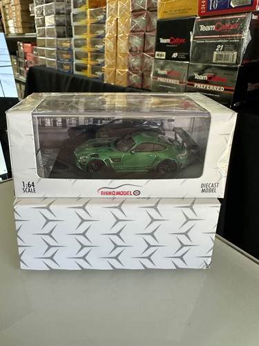 MERCEDES BENZ AMG GT S METALLIC GREEN 1/64 DIECAST CAR MODEL BY